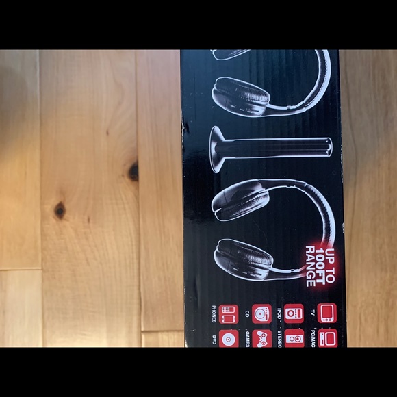 NWOT/in Box Wireless TV Headphones/Transmitter - Picture 4 of 10